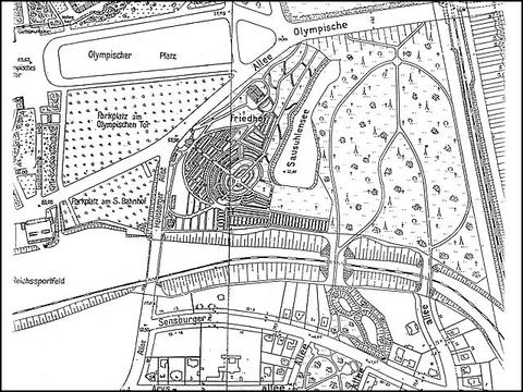 Ausgeführter Zustand (Stadtkarte 1947)