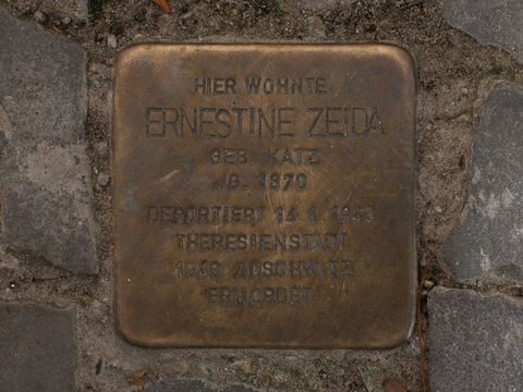 Stolperstein Ernestine Zeida, 25.08.2012