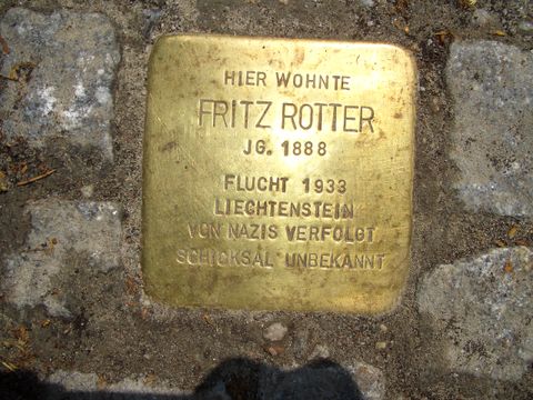 Stolperstein für Fritz Rotter