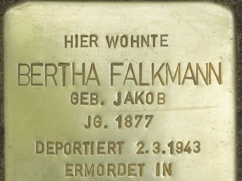 Stolperstein Bertha Falkmann