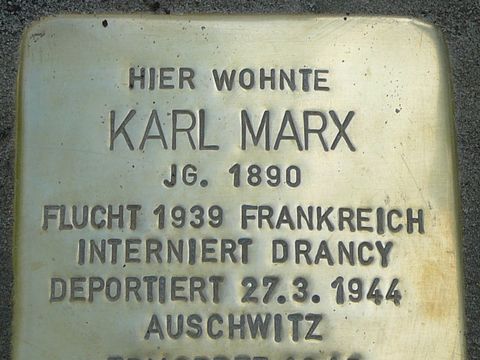 Stolperstein für Karl Marx