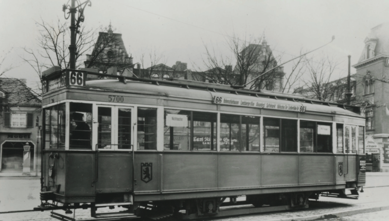 Bildvergrößerung: Ein Straßenbahnmodell aus dem Baujahr 1925