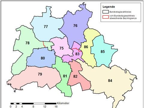Bundestagswahlkreise 2017