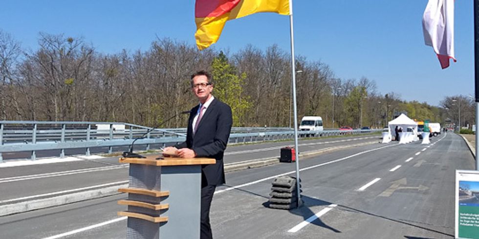Feierliche Verkehrsfreigabe am 16.04.2019 mit Staatssekretär Ingmar Streese
