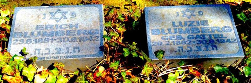 Erich und Lucie Blumbergs Grab auf dem Jüdischen Friedhof Weißensee