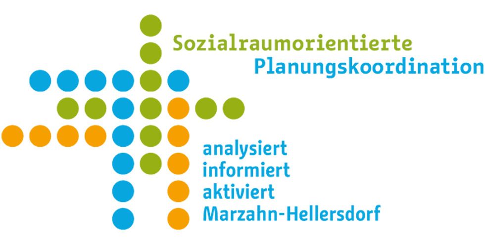 Logo Sozialraumorientierte Planungskoordination analysiert informiert aktiviert Marzahn-Hellersdorf
