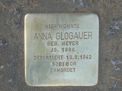 Stolperstein für Anna Glogauer