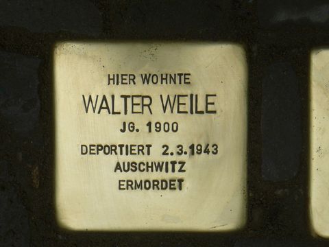 Stolperstein für Walter Weile