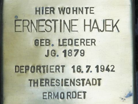 Stolperstein Ernestine Hajek