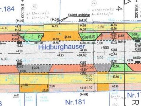 Plan Bauarbeiten Hildburghauserstraße