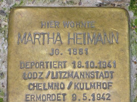 Stolperstein Martha Heimann