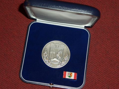 Medaille in Schatulle