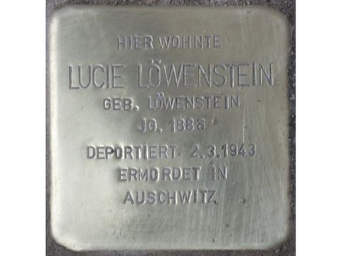 Stolperstein Lucie Löwenstein, 2014