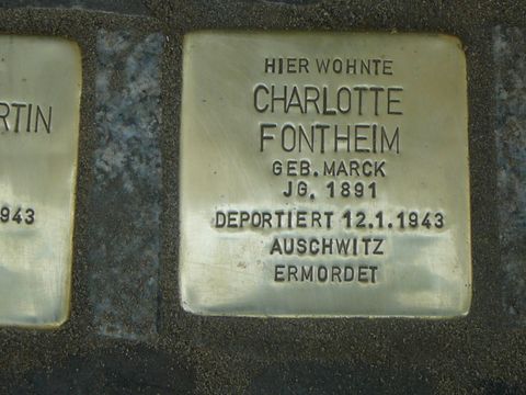 Stolperstein für Charlotte Fontheim