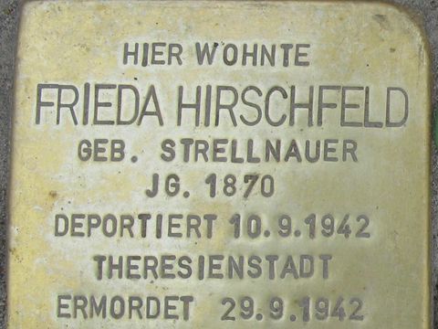 Stolperstein für Frieda Hirschfeld