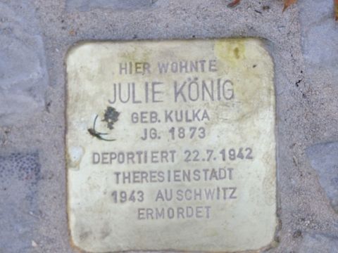 Stolperstein Julie König