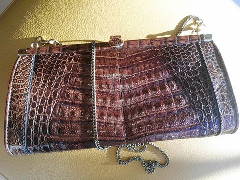 Bildvergrößerung: Handtasche aus Krokodilleder