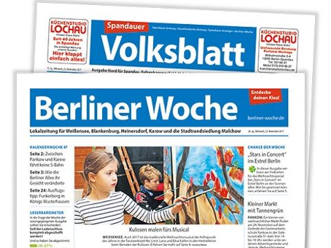 Ausgabe der Berliner Woche und des Spandauer Volksblatts