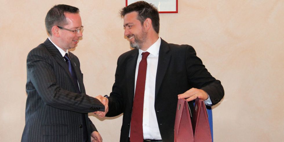 Bezirksbürgermeister Oliver Igel zu Gast bei Bürgermeister Nico Giberti in der Partnerstadt Albinea