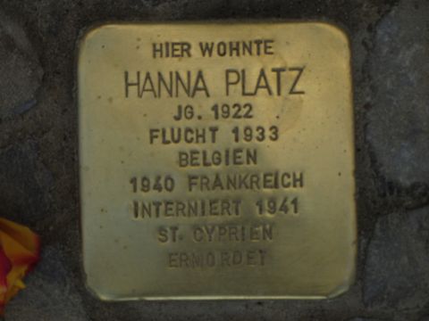 Stolperstein Hanna Platz