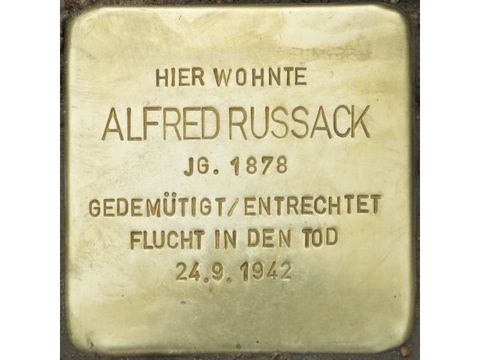 Stolperstein Alfred Russack