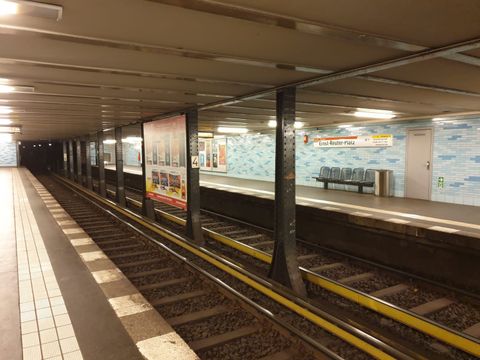 U2 Ernst-Reuter-Platz, Bahnsteig