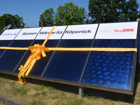 Bildvergrößerung: Neue Solarthermieanlage in Köpenick