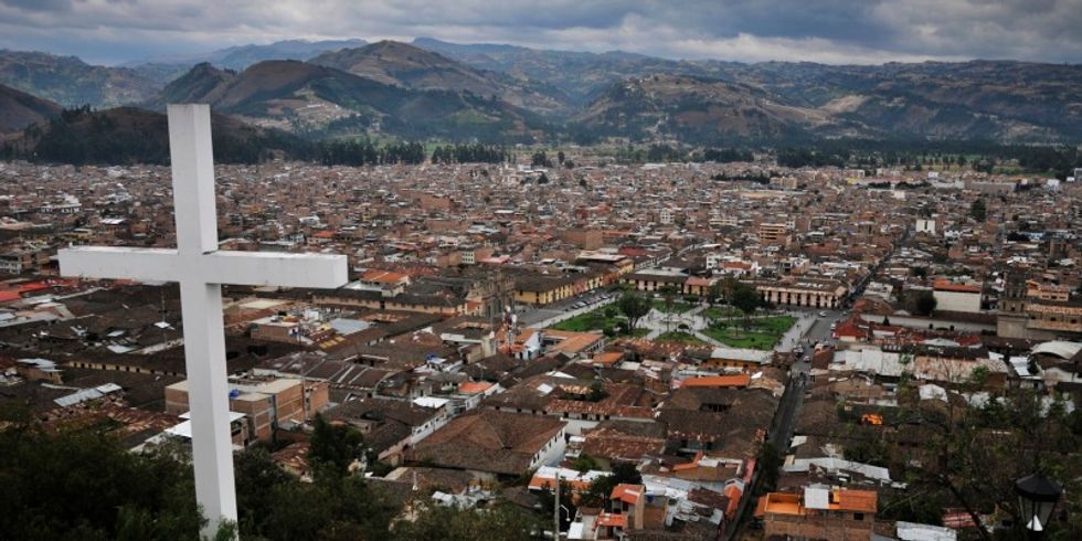 Blick auf Cajamarca
