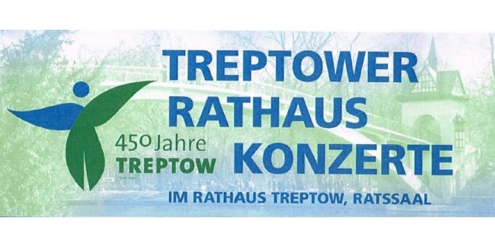 Banner mit der Aufschrift: Treptower Rathaus Konzerte