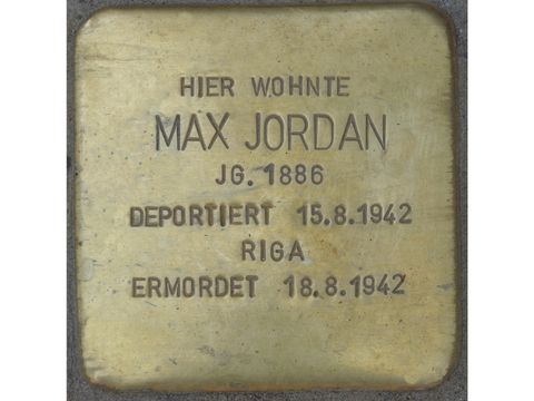 Stolperstein für Max Jordan 
