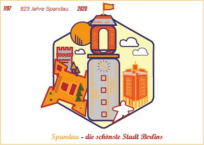 Postkarte 823 Jahre Spandau_die schönste Stadt Berlins