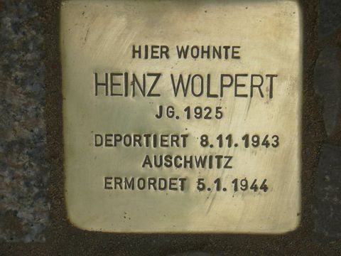 Stolperstein für Heinz Wolpert
