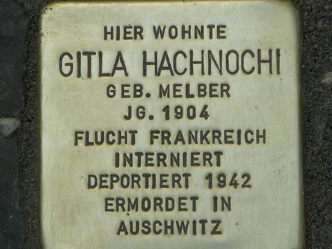 Stolperstein für Gitla Hachnochi