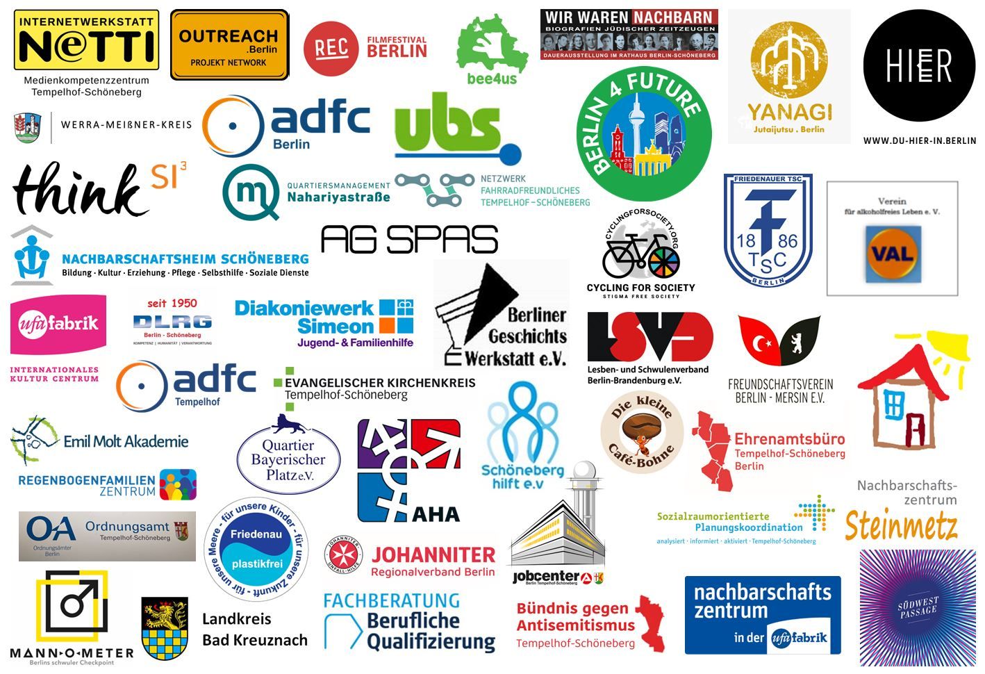 Bildvergrößerung: Logos der teilnehmenden Organisationen, die unter der Grafik aufgelistet sind