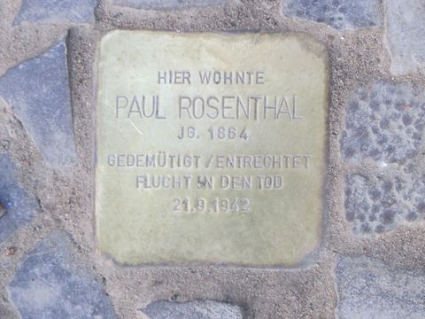 Stolperstein Paul Rosenthal