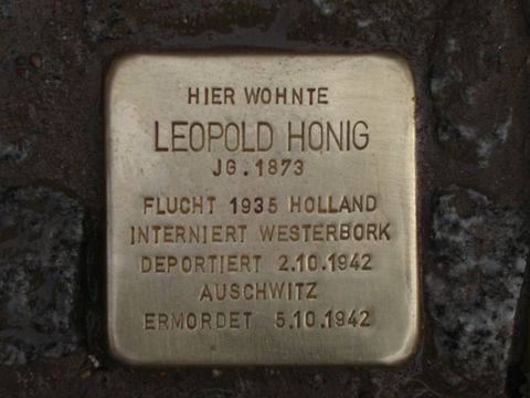 Stolperstein Leopold Honig, 20.03.2012