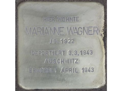 Stolperstein Marianne Wagner, 2014
