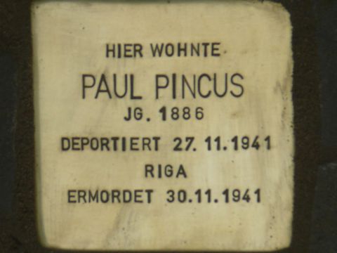 Stolperstein für Paul Pincus