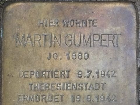 Stolperstein Martin Gumpert, 2013