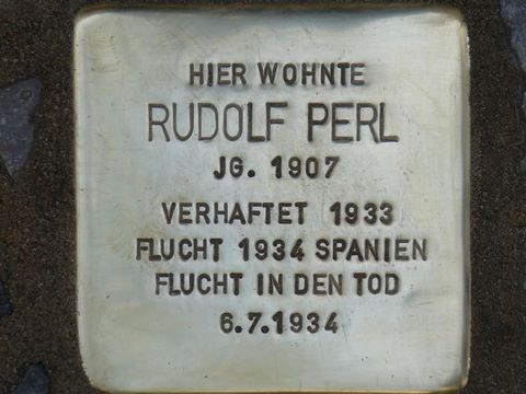 Stolperstein für Rudolf Perl