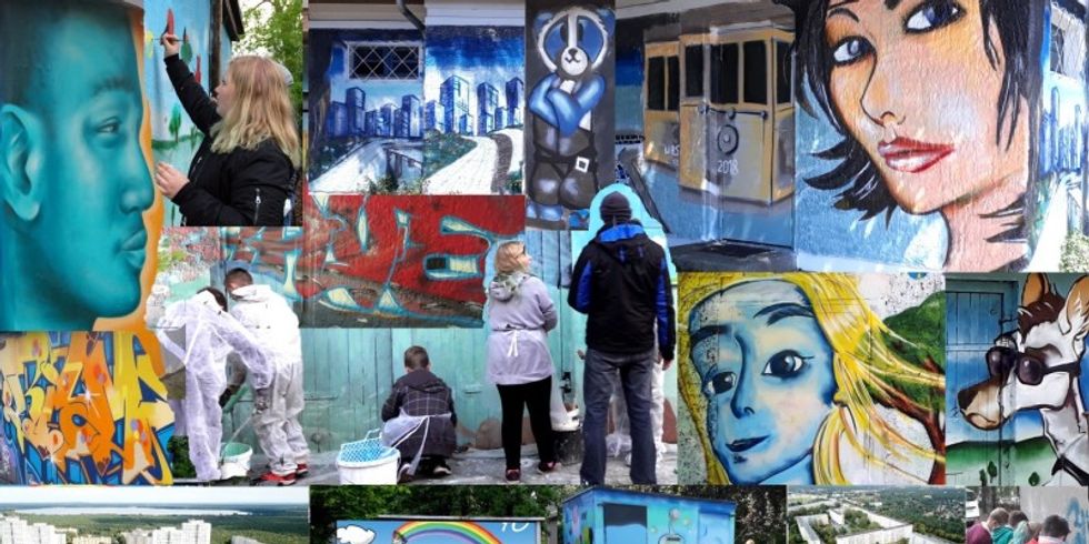 Graffitti Allende-Viertel