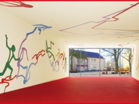 Kunst am Bau - Siegerentwurf von Barbara Eitel für das Coppi-Gymnasium