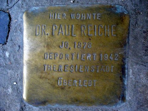 Stolperstein für Dr. Paul Reiche