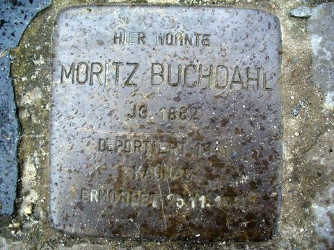 Stolperstein für Moritz Buchdahl