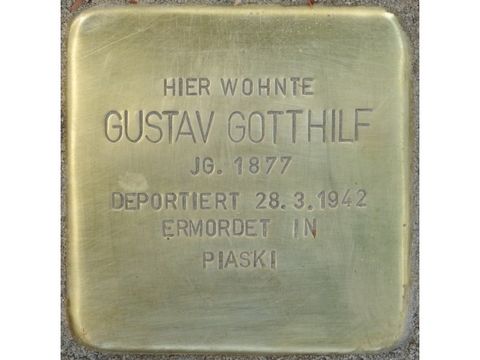 Bildvergrößerung: Stolperstein Gustav Gotthilf