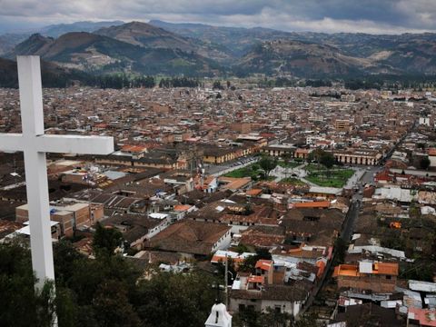 Blick auf Cajamarca