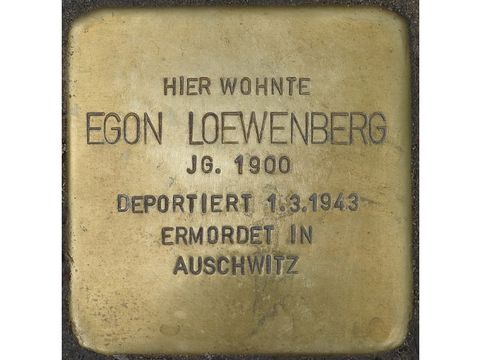 Bildvergrößerung: Stolperstein Egon Loewenberg