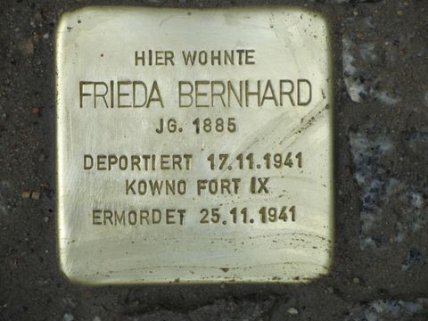 Stolperstein Frieda Bernhard