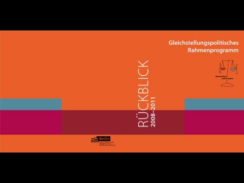 Umschlag Broschuere Gleichstellungspolitisches Rahmenprogramm Rueckblick 2008-2011