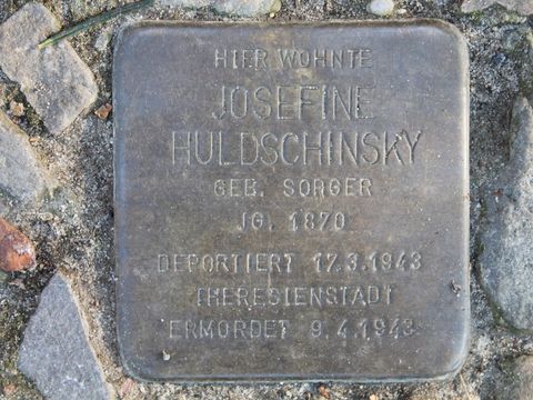Stolperstein für Josefine Huldschinsky, 26.1.2012
